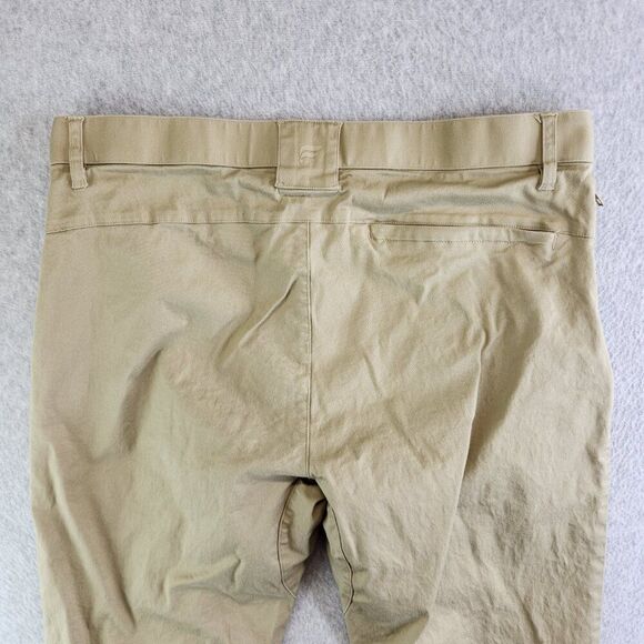 Fabletics Pants Mens 32X31 Khaki Tapered Slim Travel Golf Office Commute Chino - Picture 7 of 16